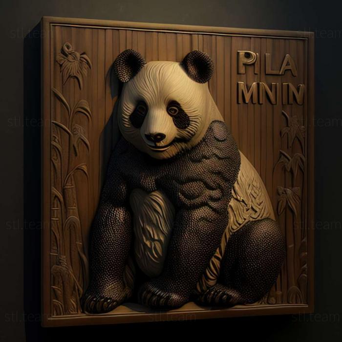 3D model Lin Lin big panda famous animal (STL)